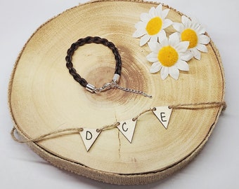 Aandenken armband paardenhaar: verzilverd, optie sterlingzilver met naambedel