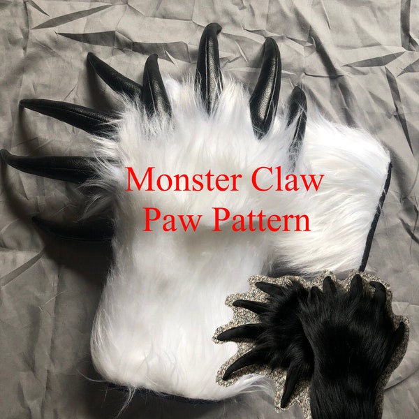 Monster Claw Paw Pattern! (4 and 5 Fingers!)