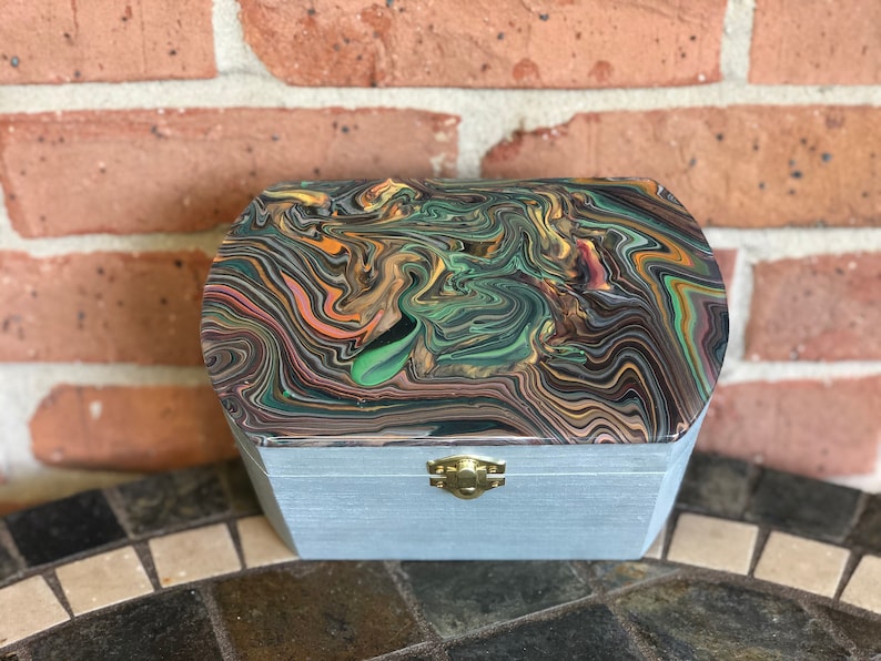 Trinket Box Memory Box Jewelry Box Starburst Stash Box