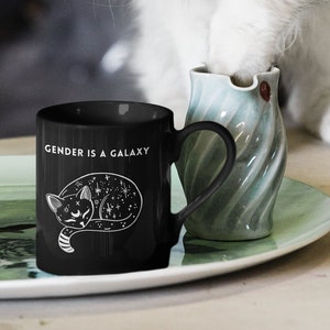 Gender is a Galaxy nonbinary coffee mug nonbinary cup bi pride gender fluid genderqueer enby pansexual trans queer lgbt