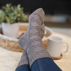 Almost Argyle Knit Sock Pattern