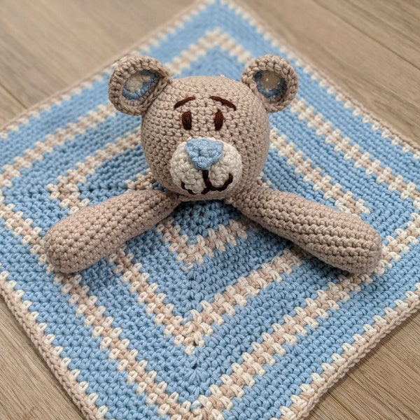 Crochet Teddy Bear Lovey Pattern