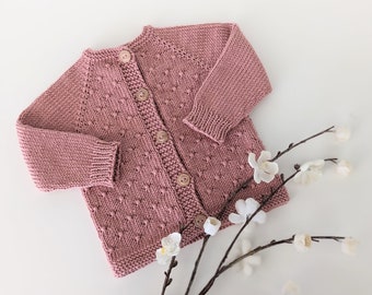 Button Stitch Baby Cardigan