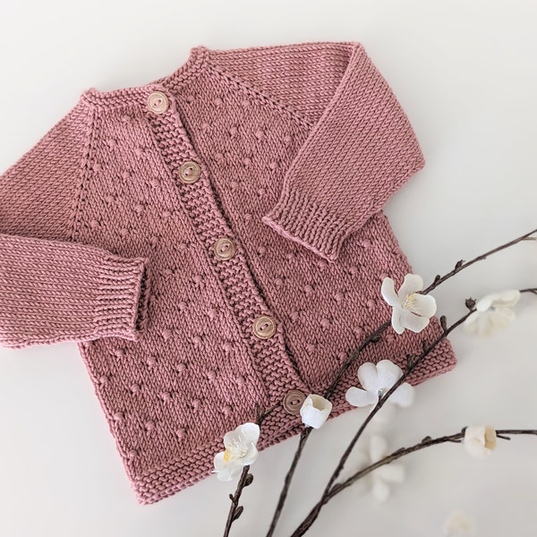 Button Stitch Baby Cardigan