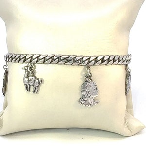 Vintage Sterling Silver Charm Bracelet