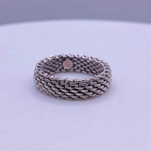 Bague Somerset Tiffany & Co d'occasion en or blanc 18 carats