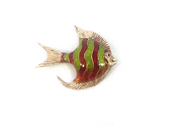 Vintage 14K Solid Yellow Gold Ruby Eye Enamel Sun… - image 2