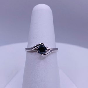 Vintage Black Diamond 10K Gold Ring
