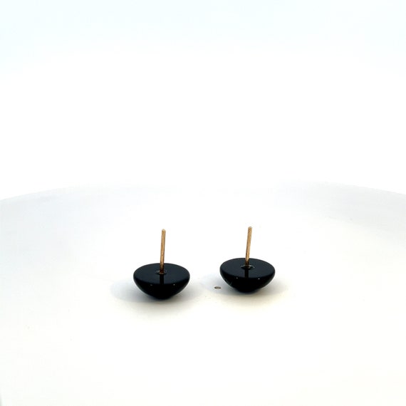 Onyx and Gold Earrings - image 6