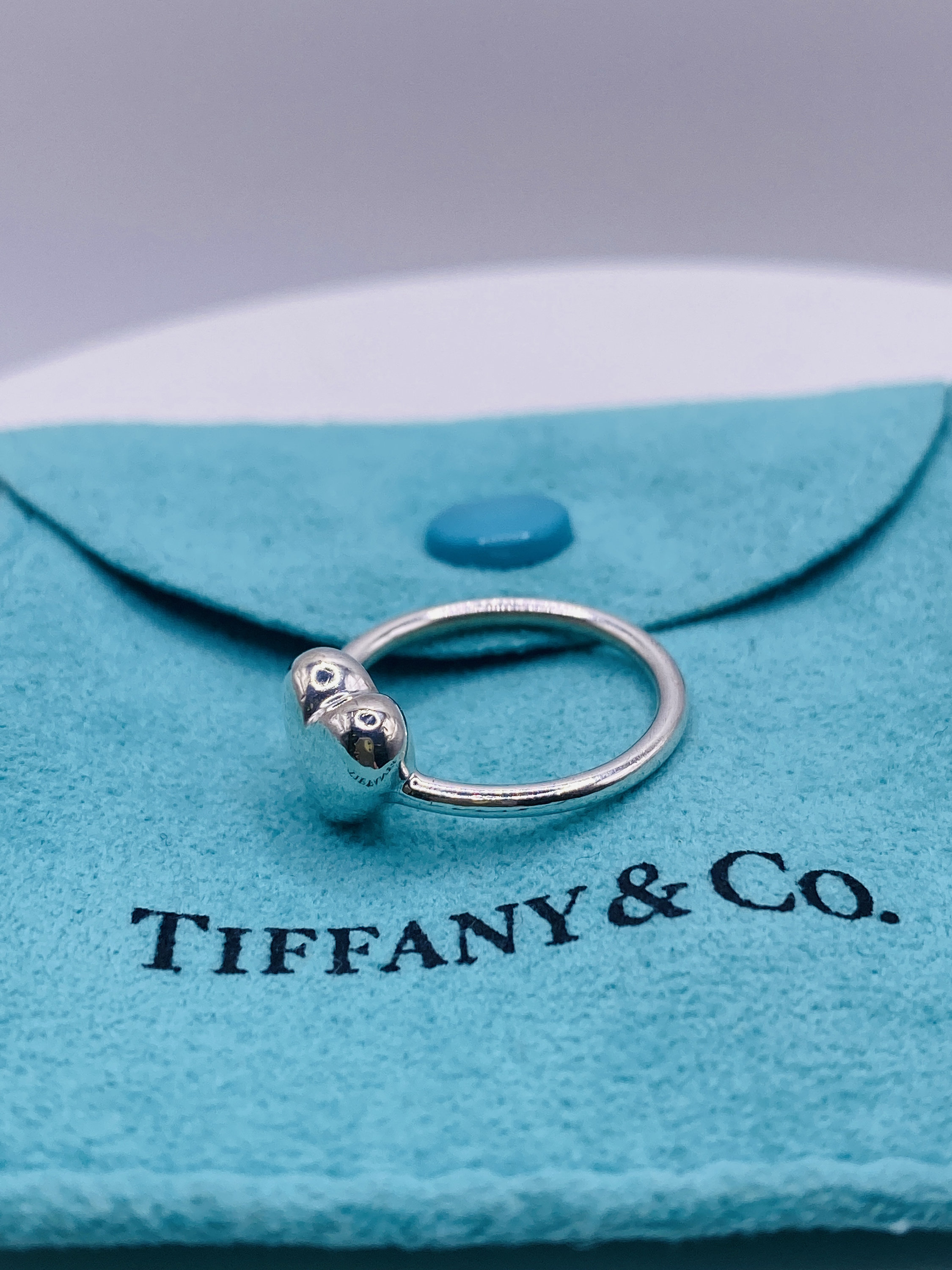 Gently Pre-owned Tiffany & Co Sterling Silver Heart Ring - Etsy