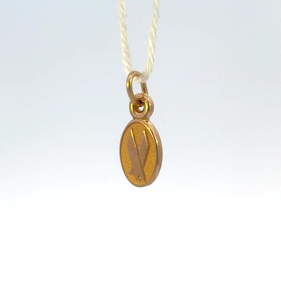 Vintage 14K Solid Gold Tiny Eagle Charm - image 5