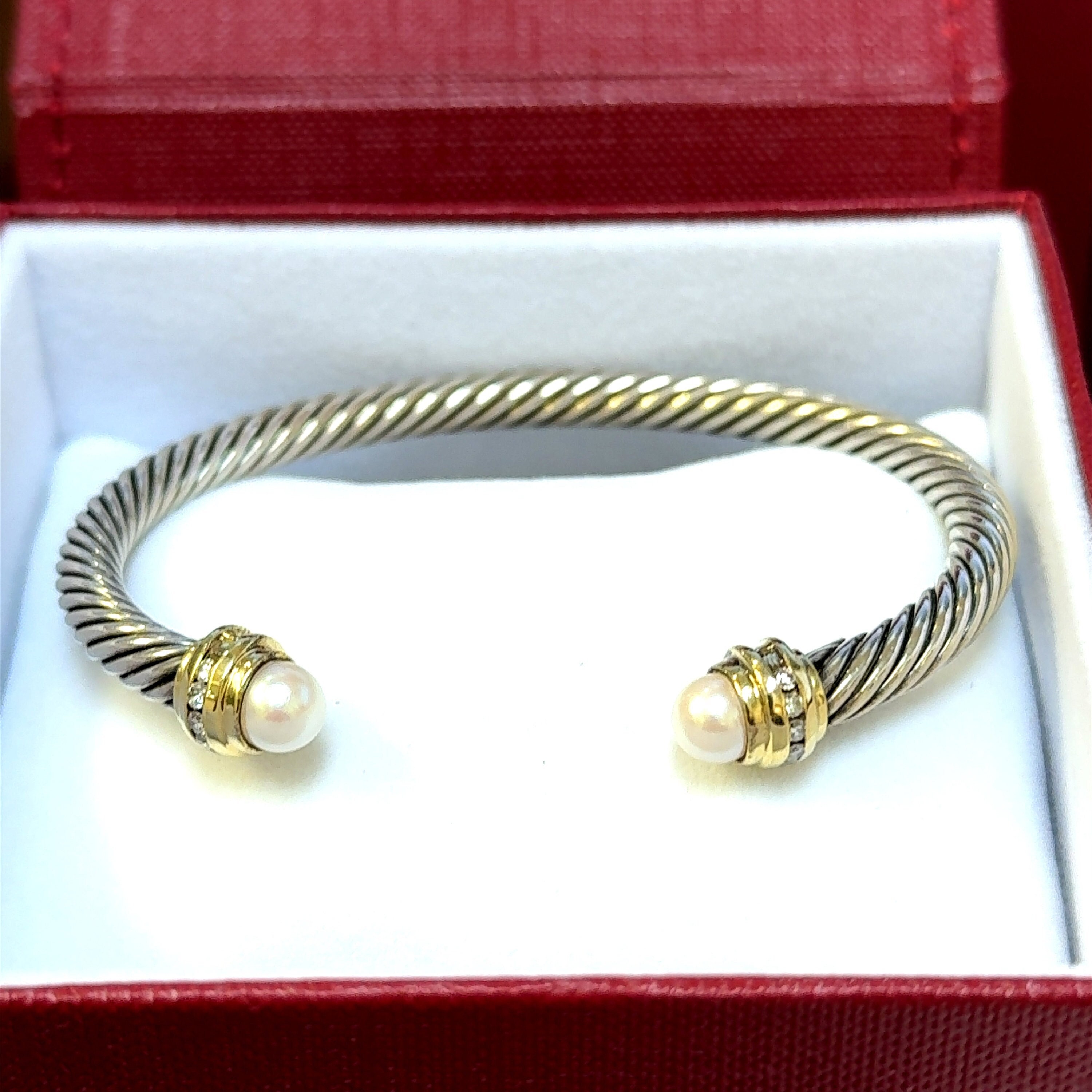 Gently Pre-owned David Yurman Sterling Silver and Yellow Gold