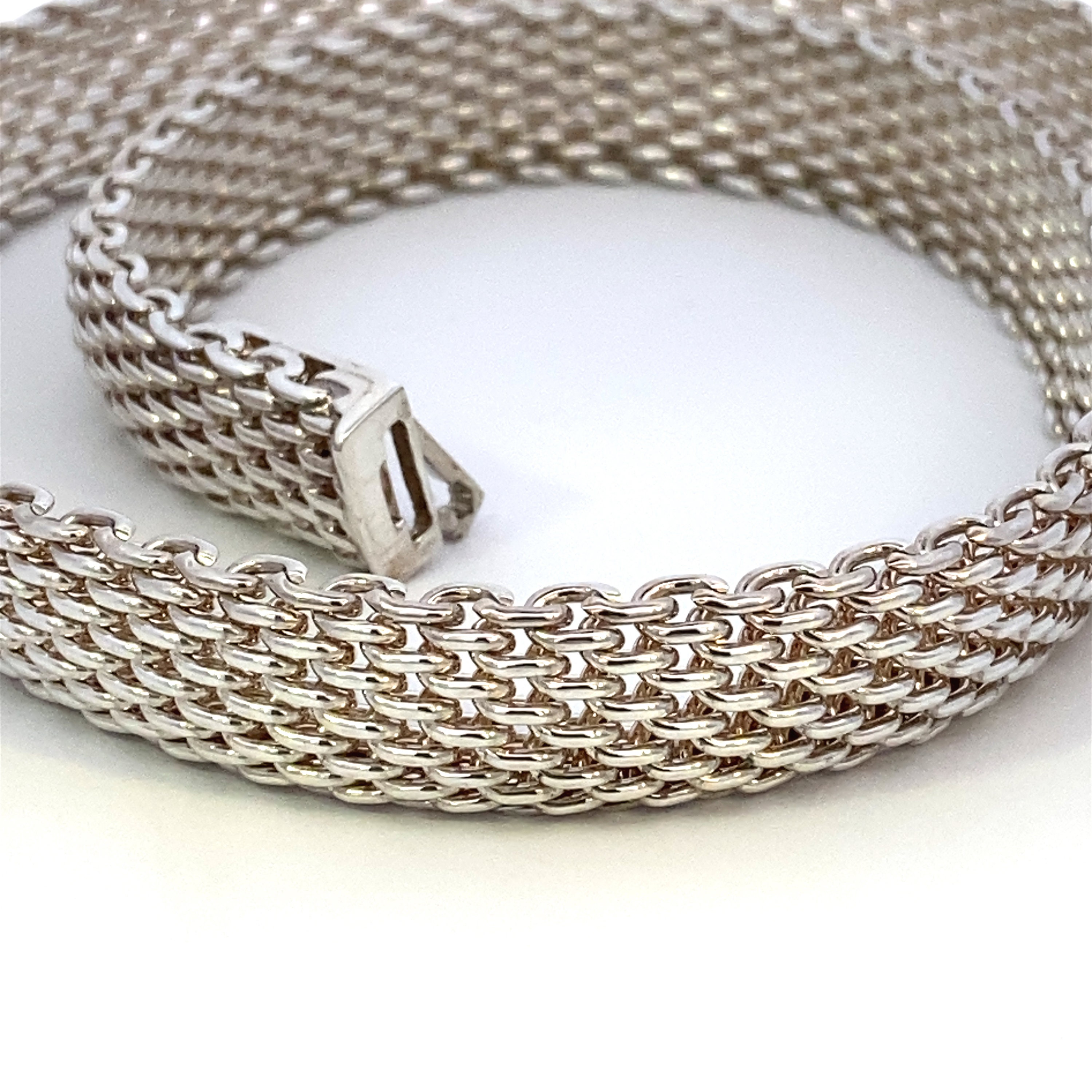 Vintage Pre-owned Tiffany and Co Sterling Silver Mesh