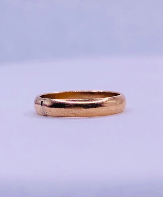 Antique Infant Baby Gold Band Ring - image 1