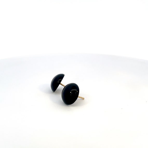 Onyx and Gold Earrings - image 1