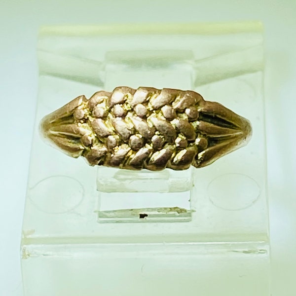 Anillo antiguo de 9k Yellow Gold Infant Baby Band