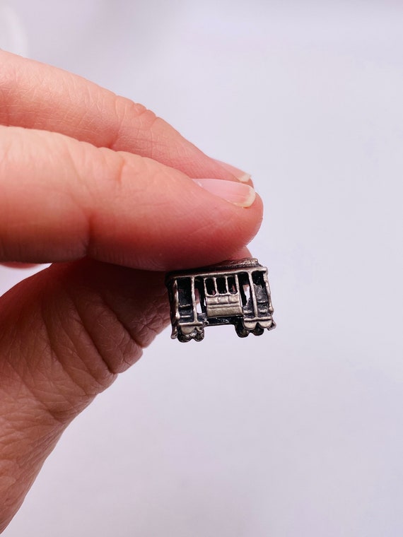 Small Silver Trolly Charm