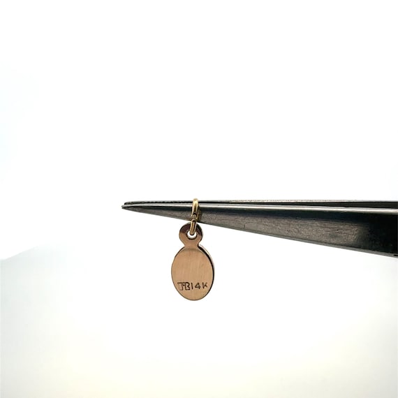 Vintage 14K Solid Gold Tiny Eagle Charm - image 3