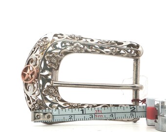 Antique George W. Shiebler Sterling Silver & 14K Gold Victorian Homeric Buckle Antique SHIEBLER Sterling Silver Homeric Medallion Cuff  main image 2