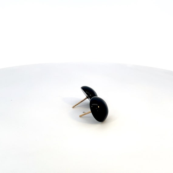 Onyx and Gold Earrings - image 3