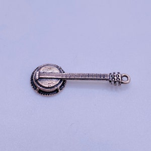 Vintage Silver Banjo Charm