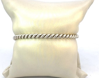 Vintage Sterling Silver Cuff Bracelet with Turquoise Crosses