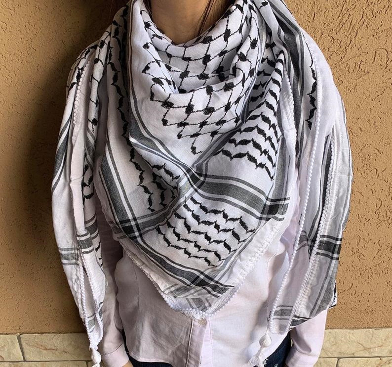 Aloriginal Palestine Scarf Cotton Keffiyeh Arafat Hatta Etsy