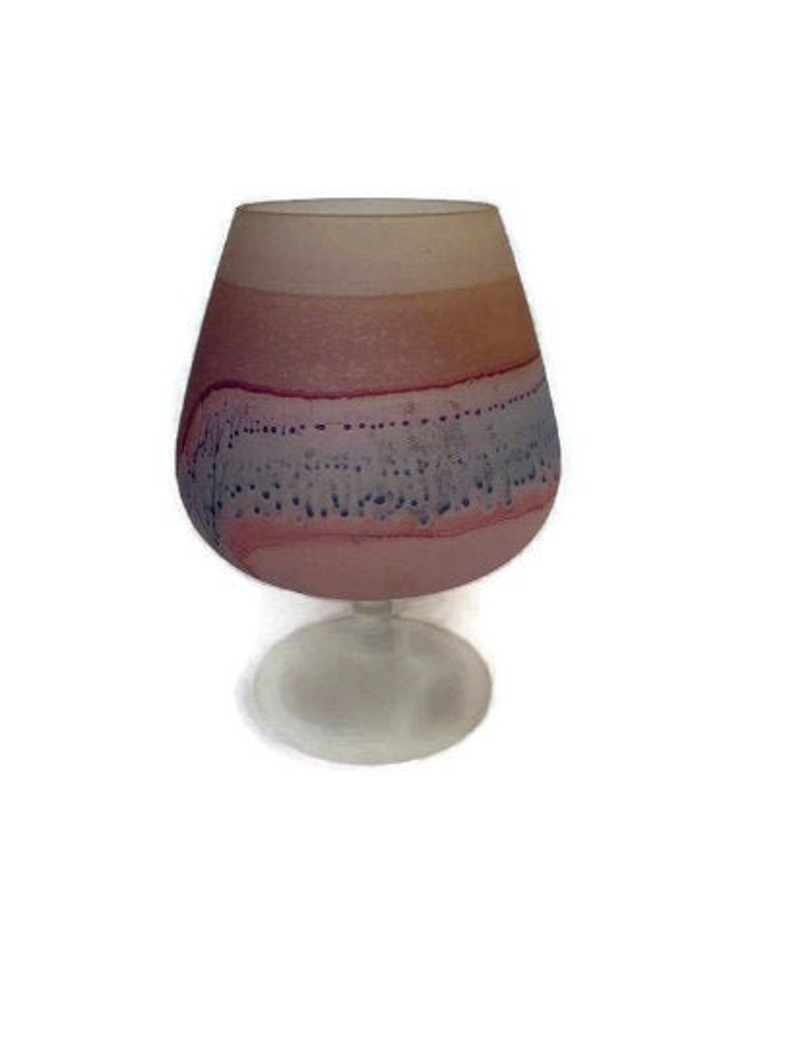 1 cup Hebron Palestinian Art Glass. A glass of wine handmade Etsy