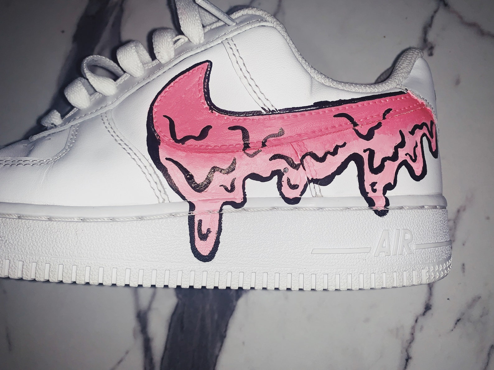 Paint drip stencil for shoes Etsy