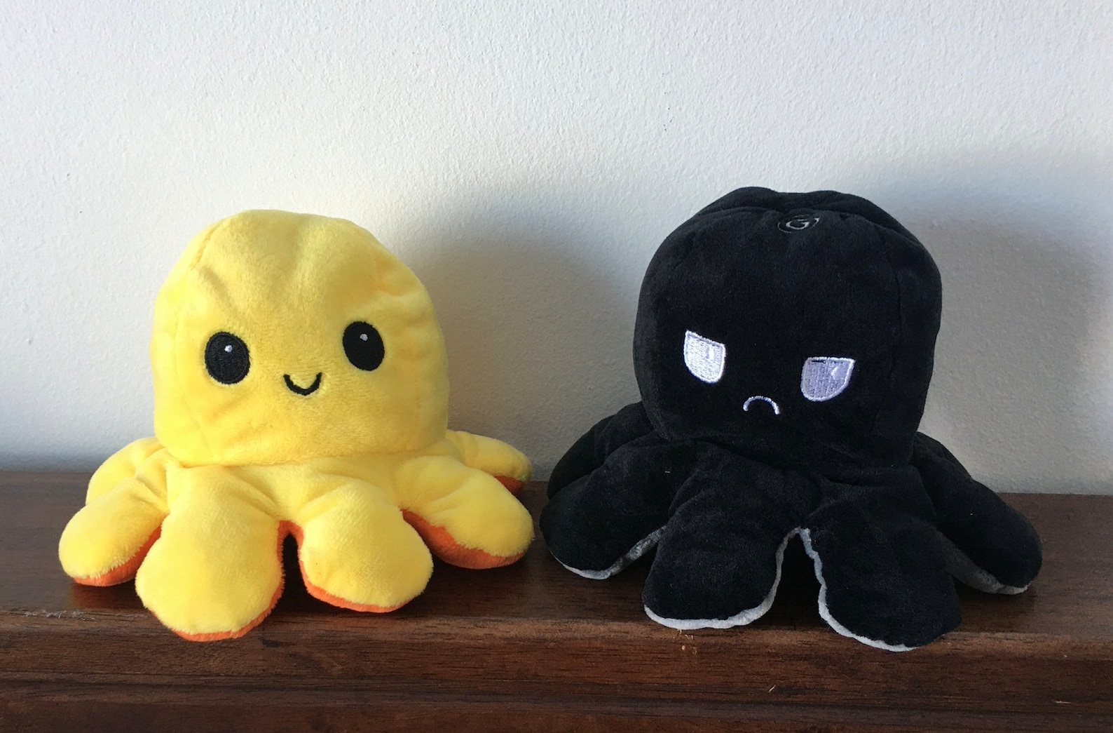 Orange/Yellow Mood Octopus Plush Reversible Design | Etsy
