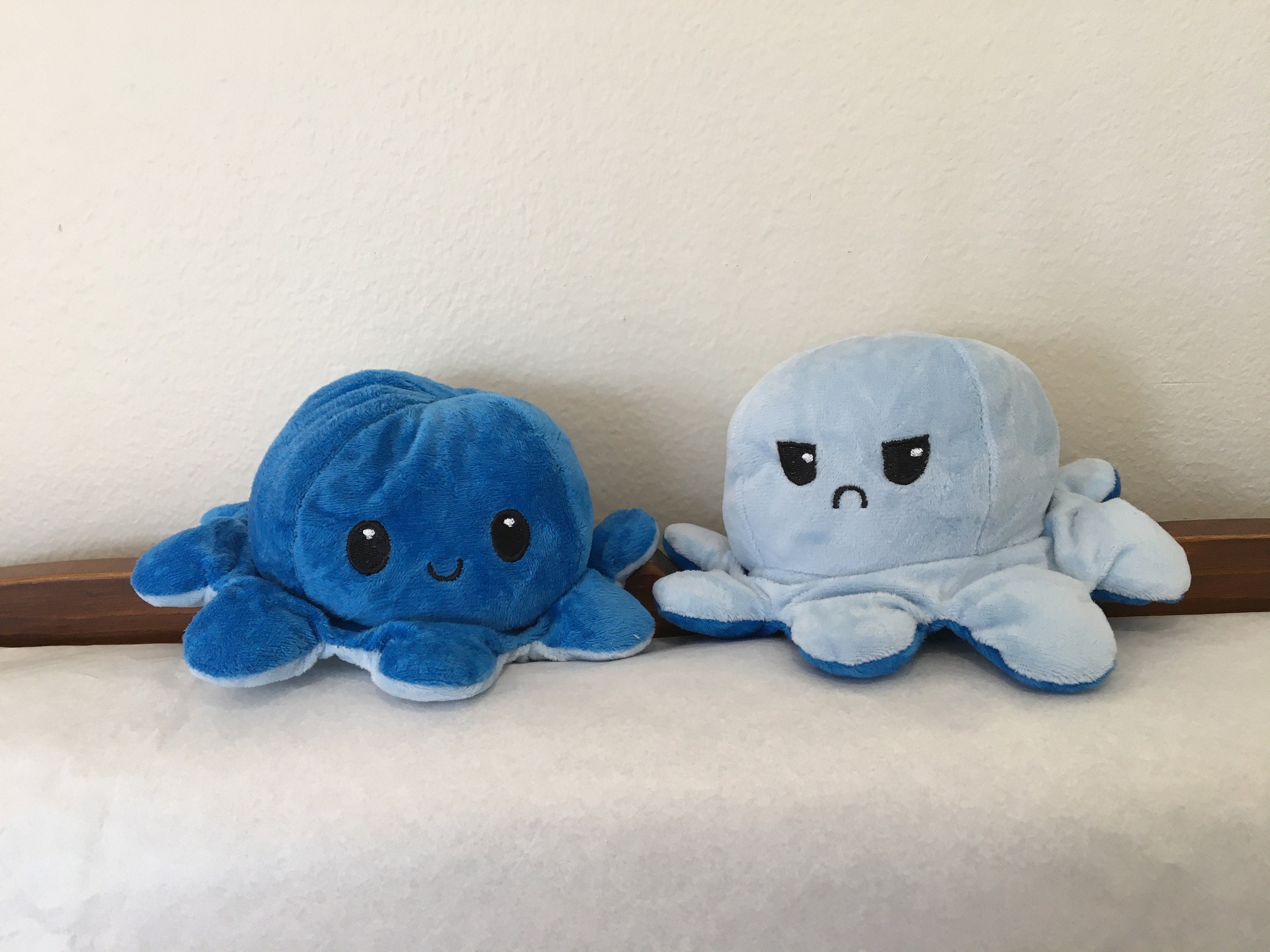 octopus plush blue and pink