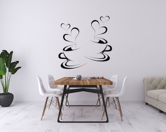 Vinyl Wall Decal It/'s Always Tea Time Cup Teapot Kitchen Cafe Stickers g1350