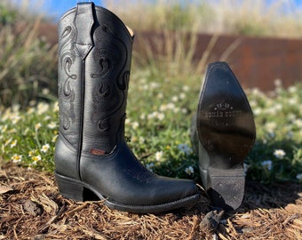 snip toe western booties