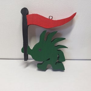 Murloc with a flag