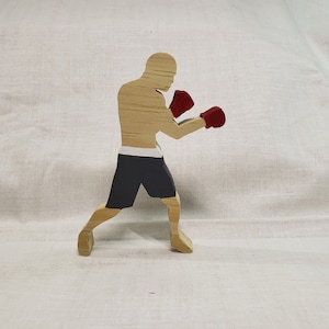 Wooden Boxing Figure