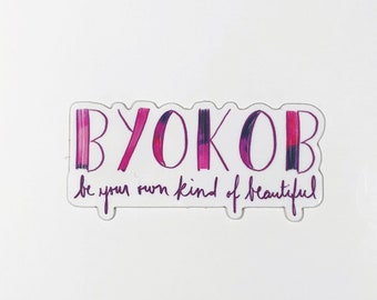BYOKOB Alcohol Ink Sticker, Laptop Decal