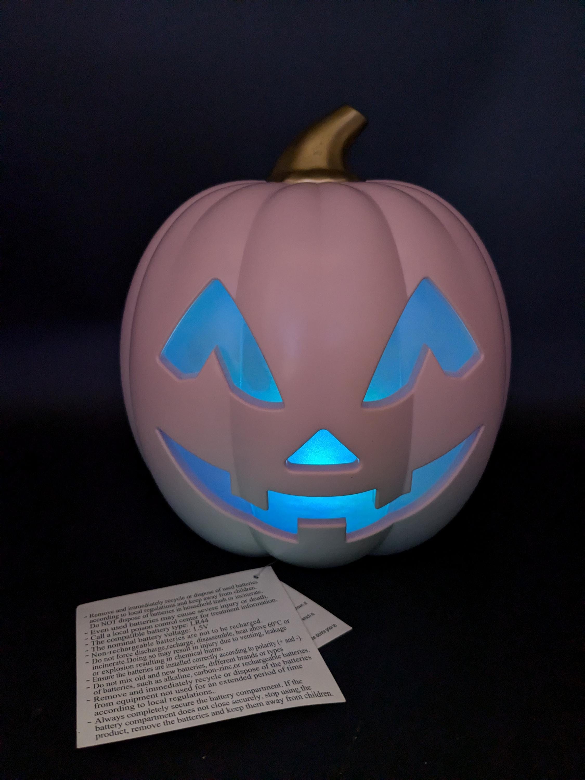 Color Changing Pumpkin Light | Halloween Decoration | No-Carve LED Light For Jack-O-Lanterns | 2.5 Inches