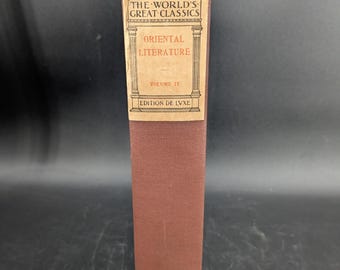 Antique The Worlds Great Classics Oriental Literature Book Vol. IV Copyright 1900