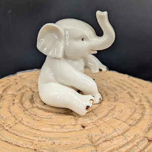 Vintage Porcelain Lenox Elephant Figurine 2 5/8'' by 2 1/4'' by 2 1/8''