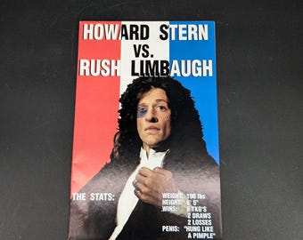 Primera edición de junio de 1994: cómic de Howard Stern vs Rush Limbaugh