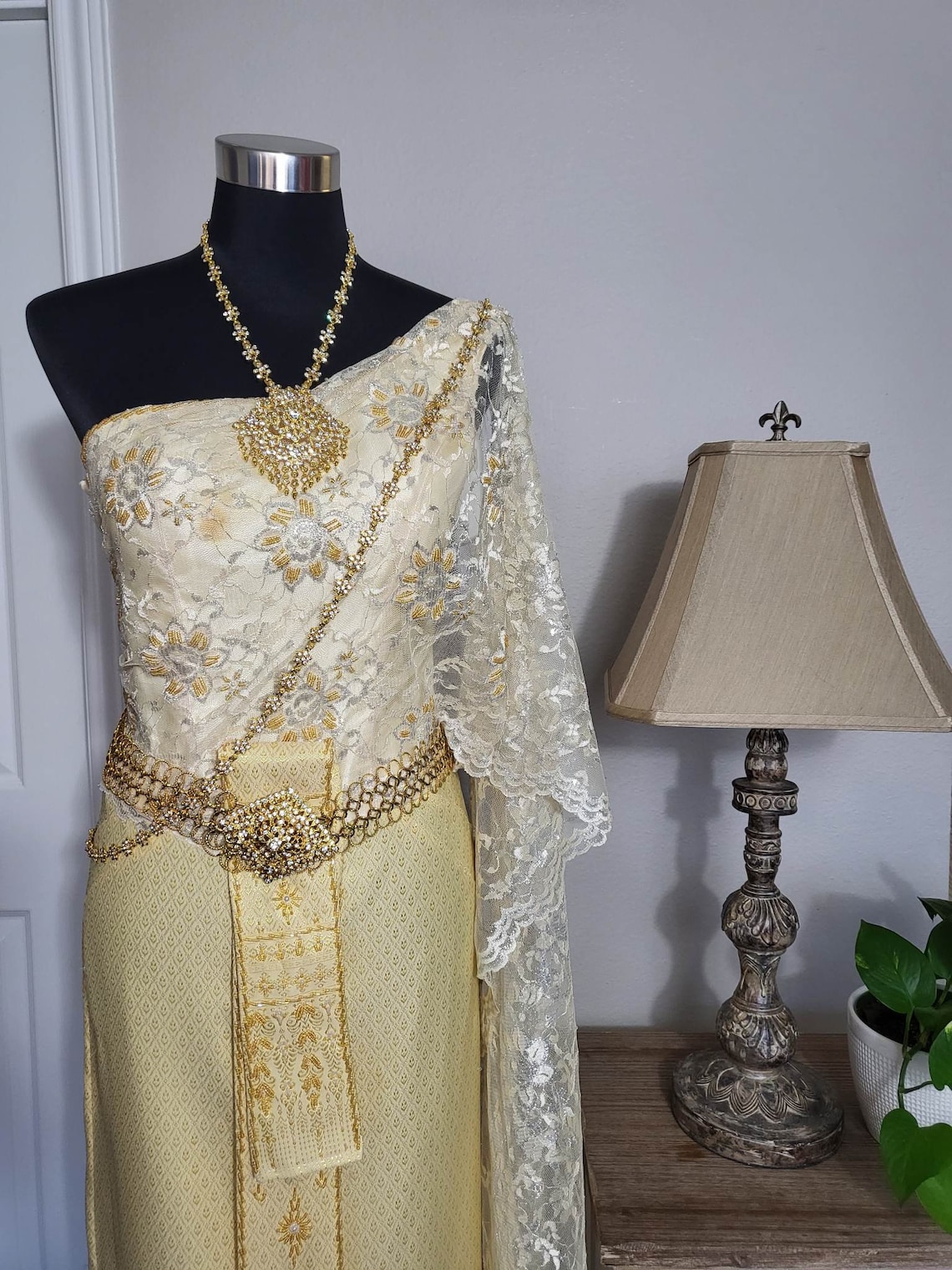 Thai Wedding Dress Traditional Thai Wedding Dress Thai Etsy