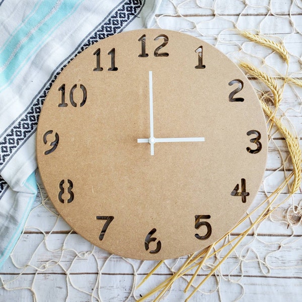 Wood Blank Clock Etsy