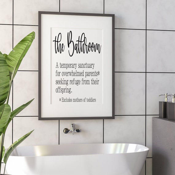 Funny Bathroom Printable Sign Funny Restroom Signs Christmas - Etsy