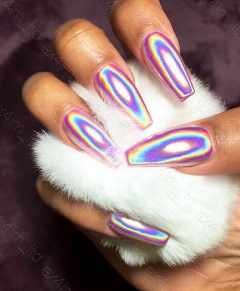 NEWChrome NAIL powder PIGMENT color Mirrored Chrome extacly Etsy