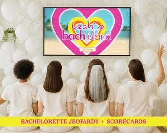 Juego Jeopardy para despedida de soltera: temática de villa, plantilla editable de Canva (descarga digital)