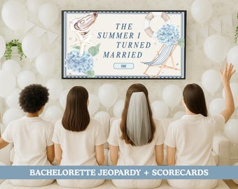 Juego de Jeopardy para despedida de soltera: Plantilla editable de Canva para despedida de soltera (descarga digital)