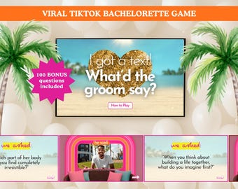 Bachelorette Party Game: "What'd the Groom Say?" + Truth or Dare (Digital Download)