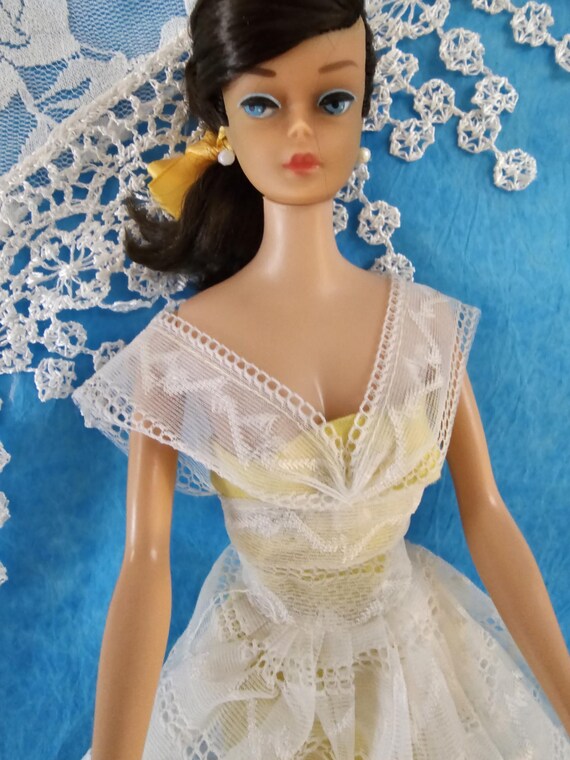 Vintage Barbie "orange Blossom" Dress #987, 1961 Yellow Sheath Dress W/  Lace Overlay for Barbie Midge, Bridesmaid Dress, Party Dress NO DOLL - Etsy