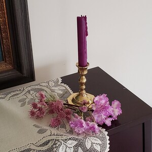 Vintage Brass Candle Holder, Vintage Candlestick Holder, Solid Brass Candle Holder, Rustic Brass Candle Stick