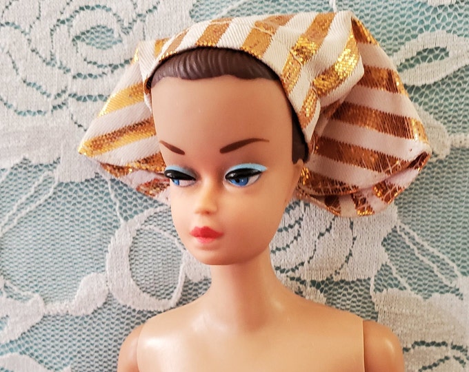 Fashion Queen Barbie Doll by Mattel, 1960 Molded Hair Vintage Barbie Doll With Three Wigstwo
